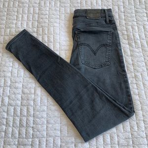 Levi’s Mile High Rise Black Skinny Jeans - 29W 30L